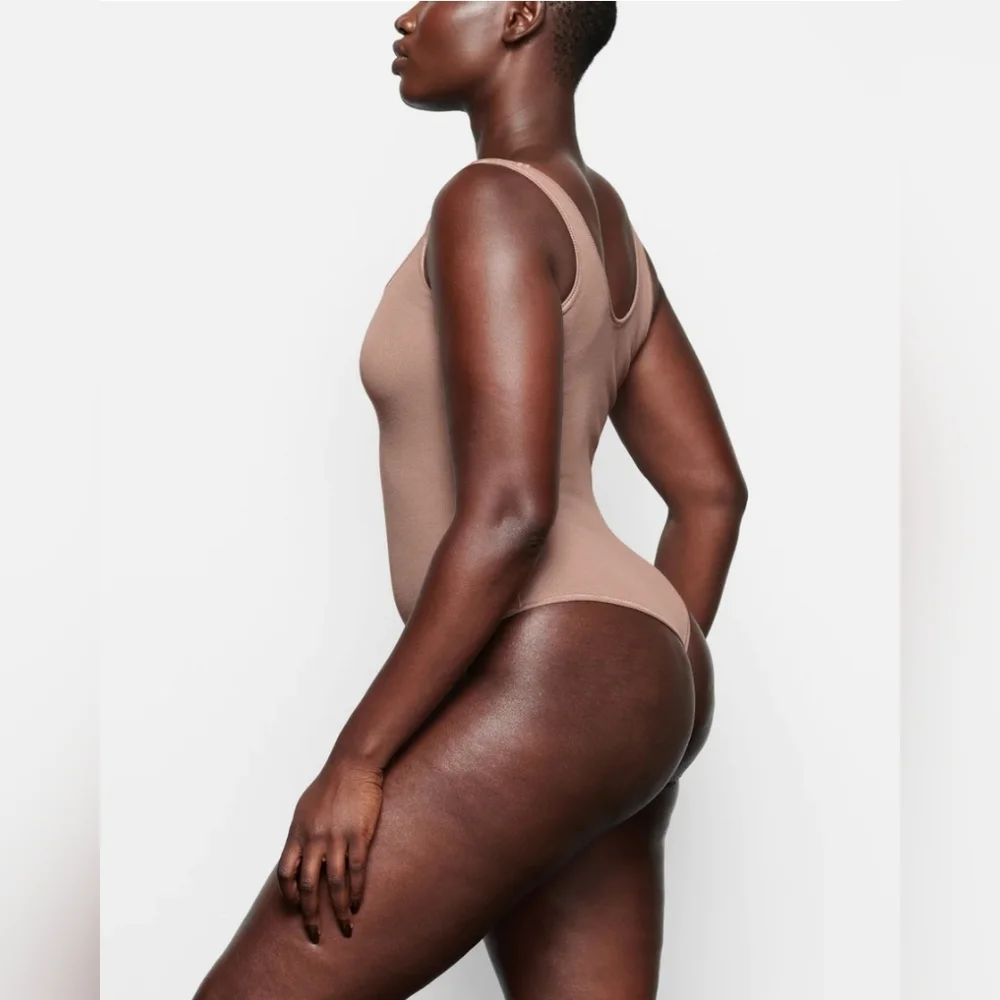 SKIMS COTTON RIB BODYSUIT/ NWT/ UMBER/ XXS,L/XL/3X - Picture 17 of 17